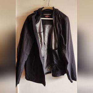 Black light rain jacket